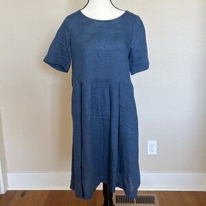 Liquiid Blue Linen Dress